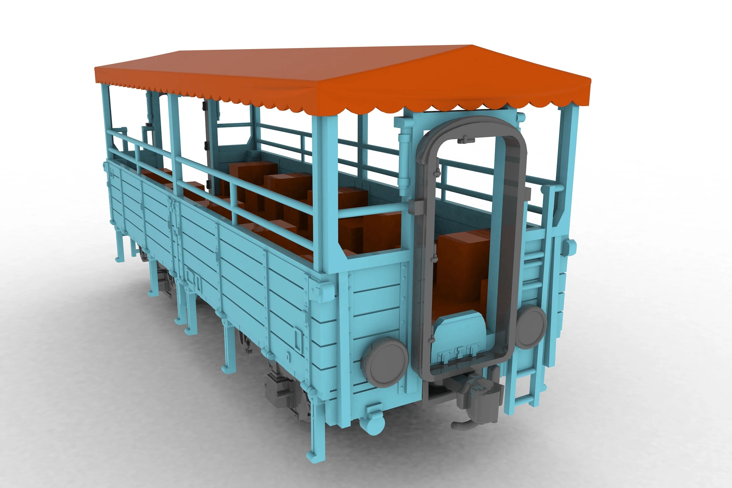 trolley train(blue) - Image 9