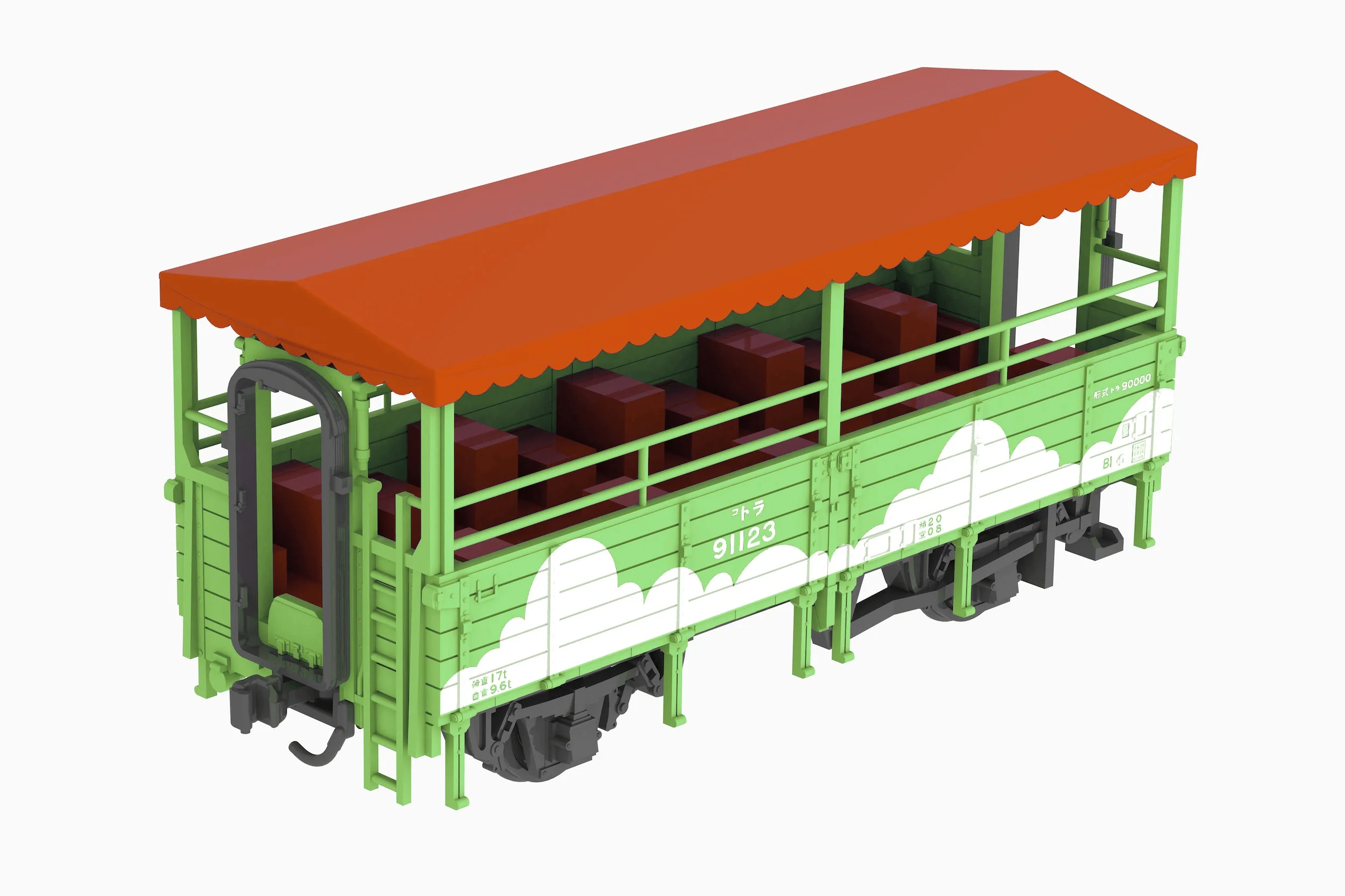 trolley train(MärchenGreen Painting)
