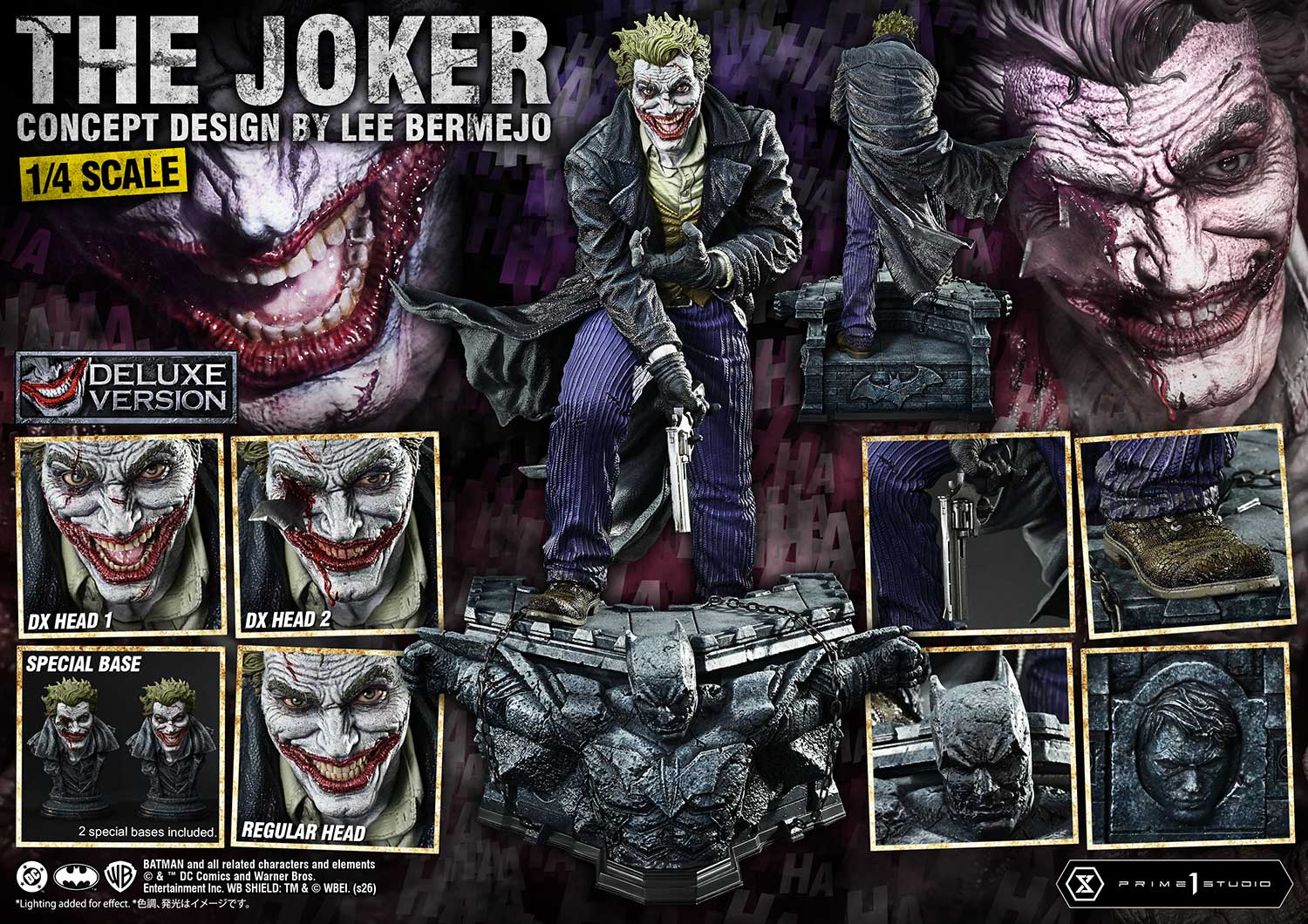 Ultimate Premium Masterline Batman (Comics) The Joker (Concept Design by Lee Bermejo) DX Bonus Version - Image 6