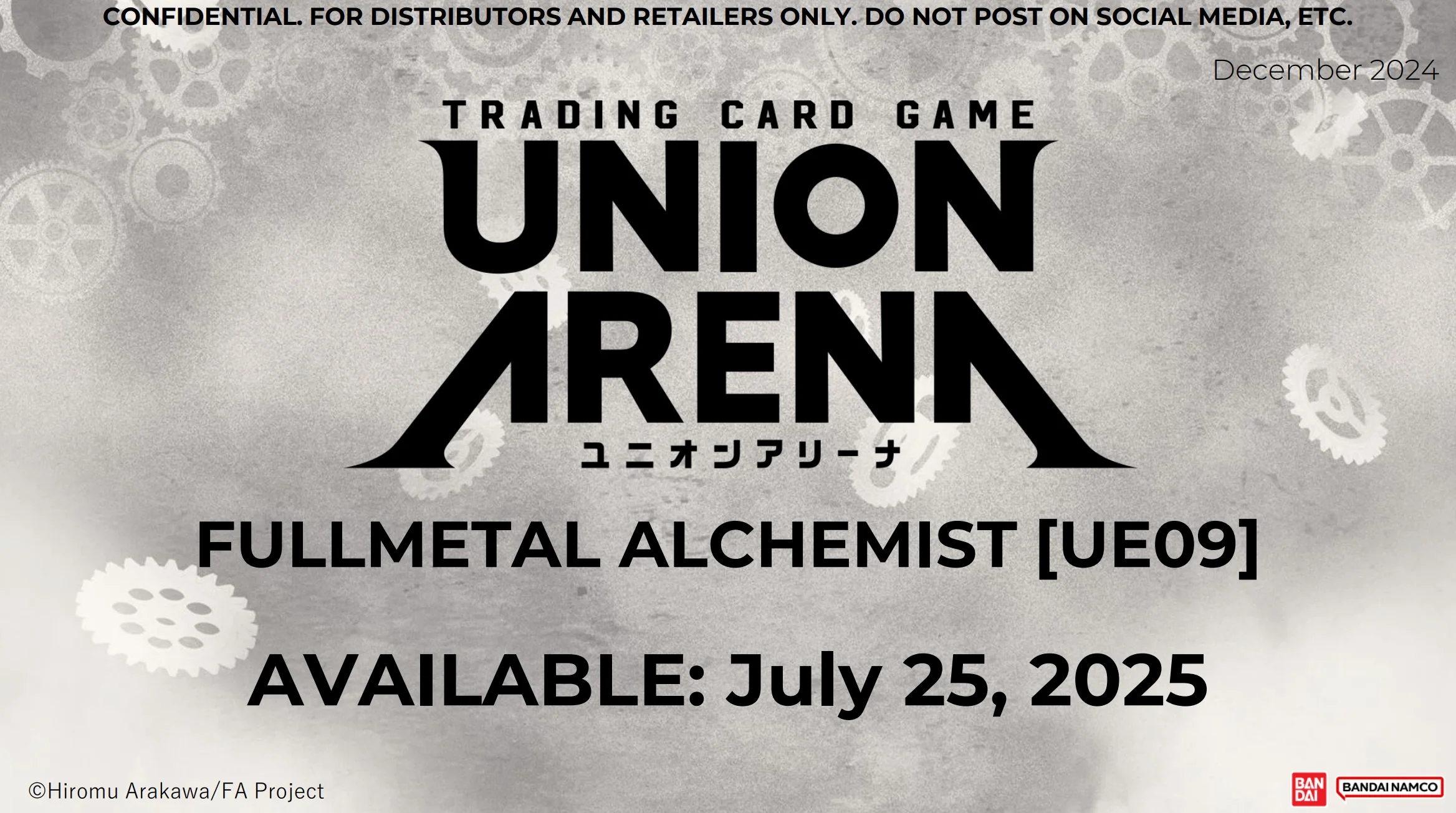 Union Arena: Fullmetal Alchemist Starter Deck Display [UE09ST]