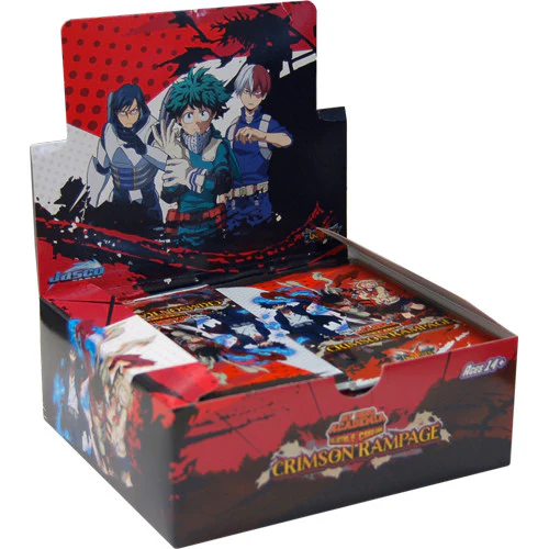 UniVersus CCG: Set 2- My Hero Academia Crimson Rampage Booster Display, Unlimited