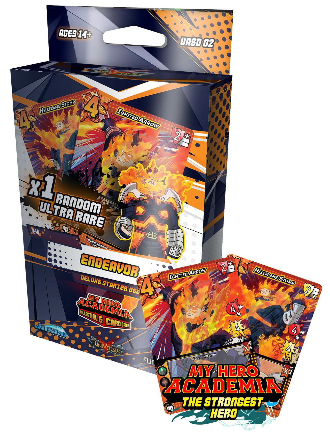 UniVersus CCG: Set 3- My Hero Academia Endeavor Deluxe Starter Deck - Image 2