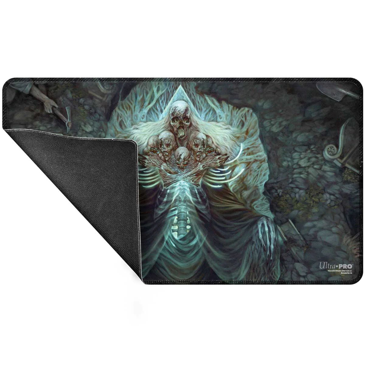 UP PLAYMAT MTG COMMANDER SERIES THREE COLOR WEDGE MYRKUL STITCHED - Image 2