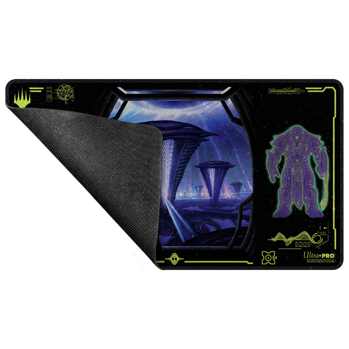 UP PLAYMAT MTG EDGE OF ETERNITIES BLACK HOLOFOIL - Image 2