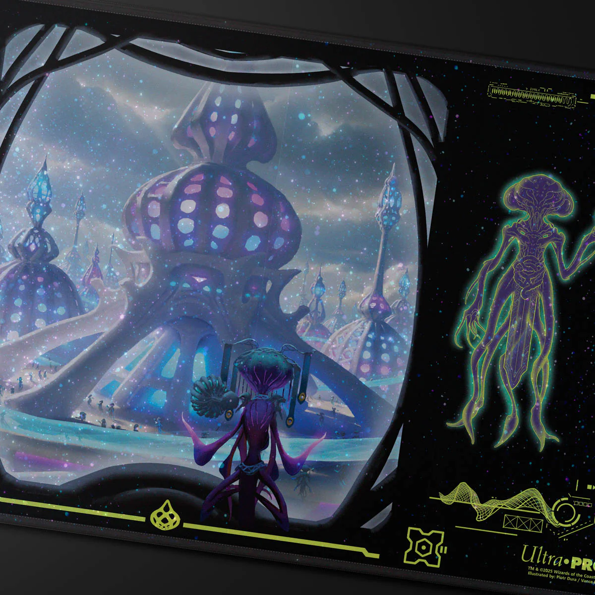 UP PLAYMAT MTG EDGE OF ETERNITIES BLUE HOLOFOIL - Image 4