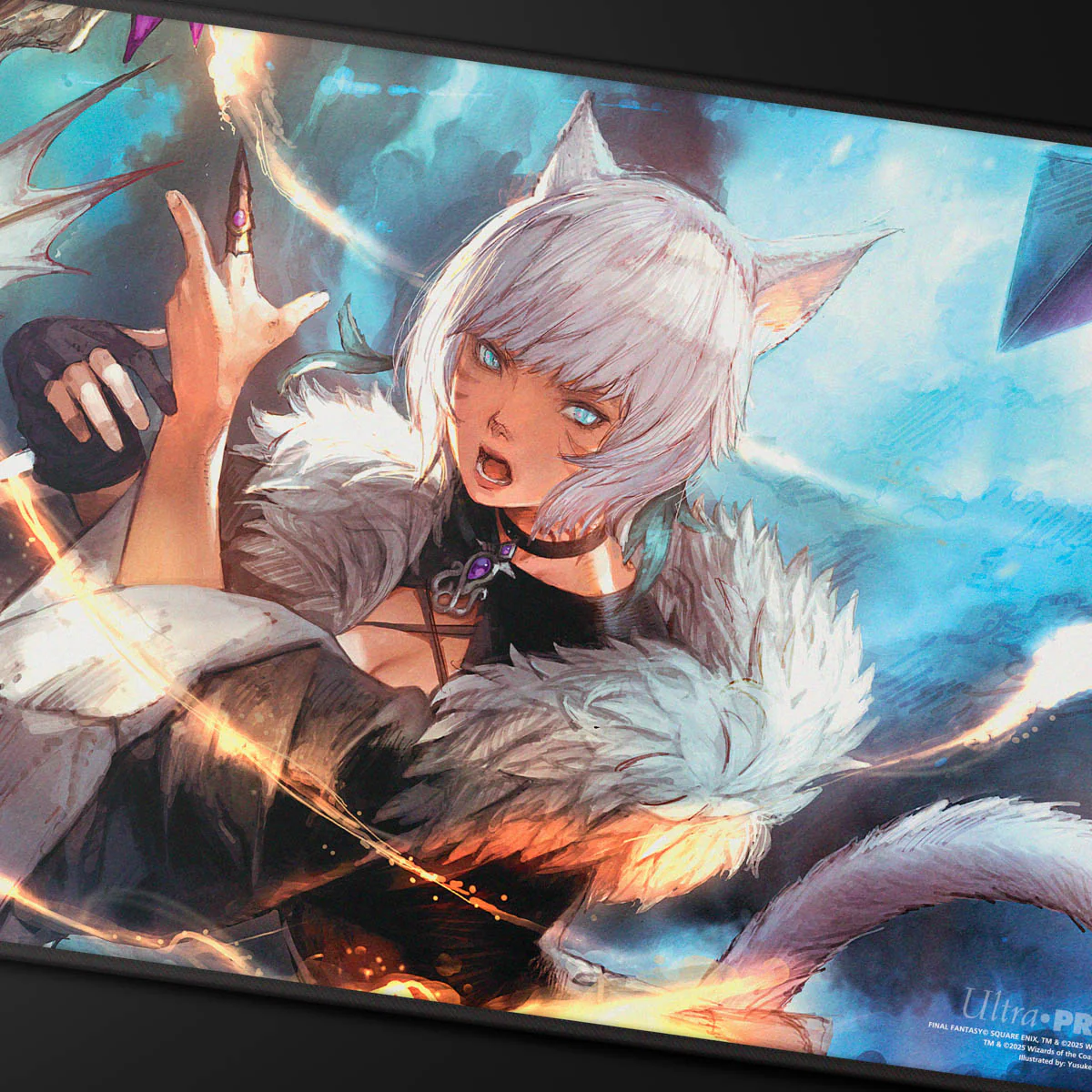 UP PLAYMAT MTG UNIVERSES BEYOND FINAL FANTASY BLACK STITCHED PREMIUM Z - Image 2