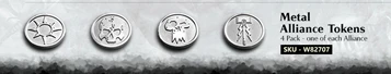 WARHAMMER AOS METAL ALLIANCE TOKENS 4PK