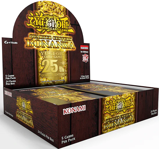 YGO QUARTER CENTURY BONANZA TUCK BOX DISPLAY
